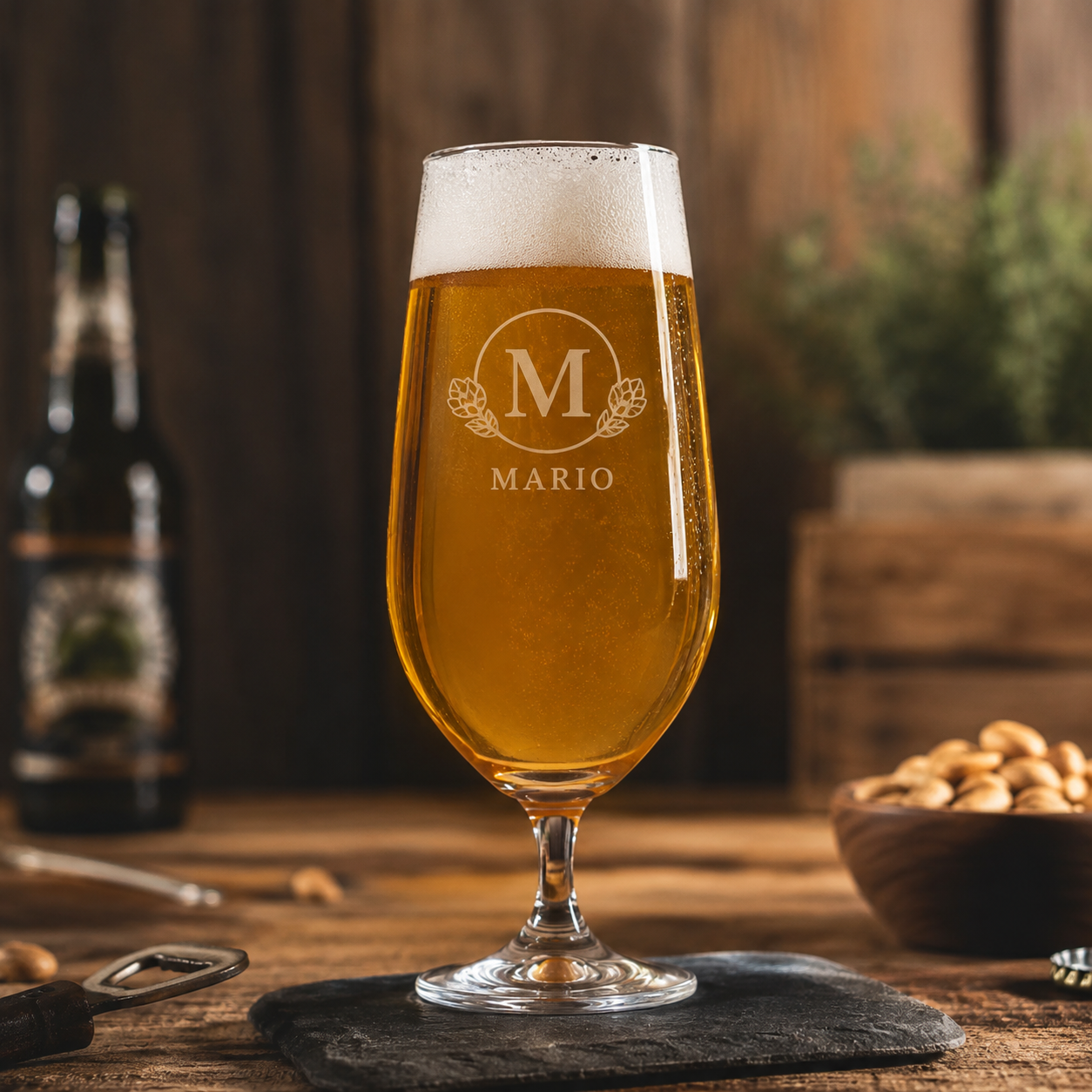 Biertulpe mit Gravur – Personalisiertes Bierglas 0,3 L