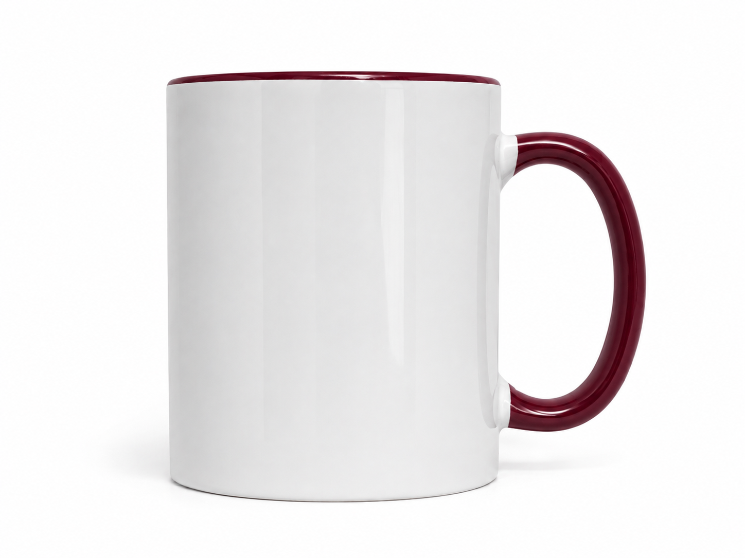 Fototasse selbst gestalten – personalisierte Tasse mit Foto & Text | Bordeaux, ca. 375 ml