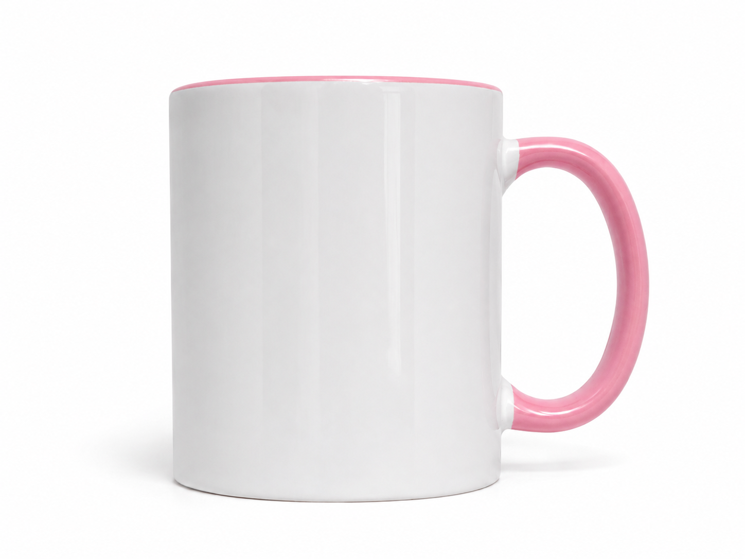 Fototasse selbst gestalten – personalisierte Tasse mit Foto & Text | Rosa, ca. 375 ml