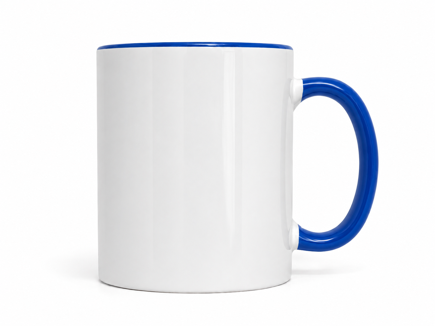 Fototasse selbst gestalten – personalisierte Tasse mit Foto & Text | Blau, ca. 375 ml
