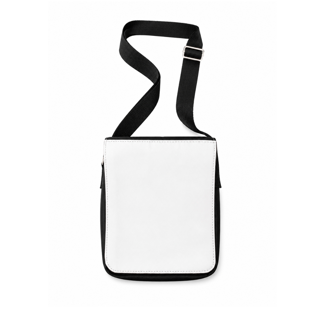 Schultertasche mit Foto personalisieren – Schwarze Umhängetasche mit Wunschmotiv