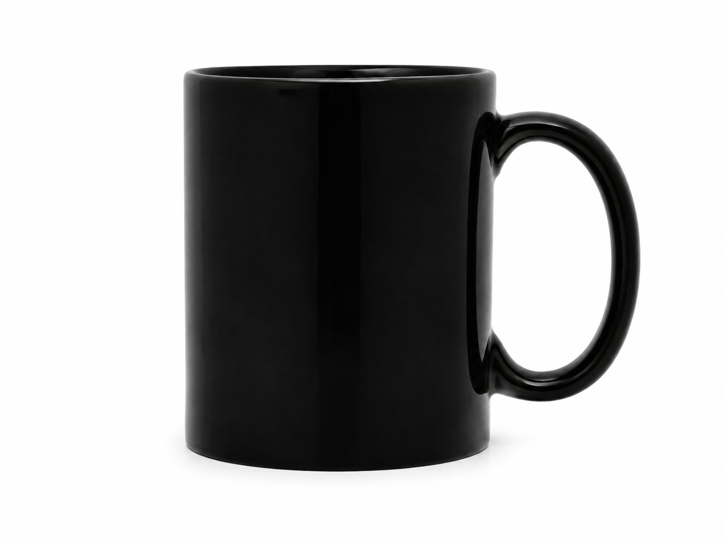 Zaubertasse selbst gestalten – Fototasse mit Thermoeffekt | Schwarz, ca. 375 ml